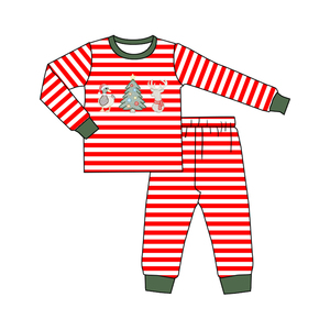 Conjunto <span class=keywords><strong>de</strong></span> Pijama Personalizado para Niños con Diseño <span class=keywords><strong>de</strong></span> Pato, Árbol y Ciervo, Ropa <span class=keywords><strong>de</strong></span> Boutique para Bebés y Niños - Product Image 1