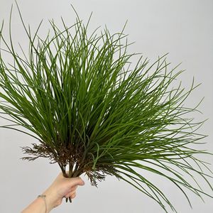 Herbe artificielle Meng Jie avec plume de 30cm-100cm, base en caoutchouc souple, décoration intérieure, verdure - Product Image 2