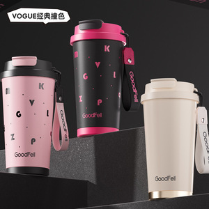 GoodFell Insulated Water Bottle 500Ml Ceramic Inner Liner Portable For Women Students Office Outdoor Use - Product Image 1