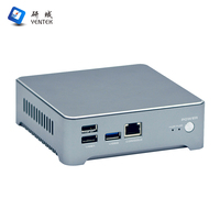 OEM ODM Intel X86 J1900 J4125 4 LAN RJ45 VGA Pfsense Firewall PC Server Tanpa Kipas Mini PC