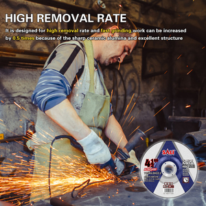 115x6.0*22.2 mét kim loại chán nản trung tâm cắt mài bánh xe 4.5inch phẳng công cụ mài mòn đĩa OEM/ODM/OBM hiệu quả cao - Product Image 3