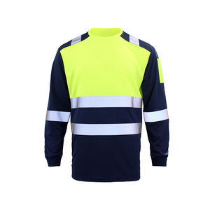 Jessubond T-shirt respirant à séchage rapide avec bande réfléchissante à manches longues pour le printemps – Uniformes de sécurité pour les agents d'<span class=keywords><strong>assainissement</strong></span> - Product Image 1
