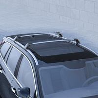 Barres transversales de toit en alliage d'aluminium, capacité de charge de 100 kg, barres de toit universelles pour SUV, camion, montage sur toit avec système de fixation par boulons