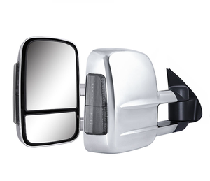 Espejo Lateral Cromado XMAXVISION de Alta Calidad para Mitsubishi Triton 2015-2022, Volante a la Derecha, Nuevo, con Señal Eléctrica de Remolque, 1 Año de Garantía - Product Image 1