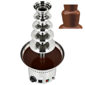 Nouvelle machine à fontaine à chocolat haute productivité à 4/5/6/7 niveaux pour usine de snacks, 220V/110V, garantie 1 an - Product Image 1