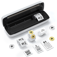 Imprimante thermique directe portable USB Bluetooth 203 dpi, imprimante sans encre, largeur de papier maximale 216 mm