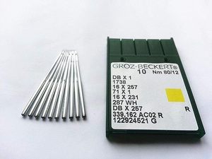 Aiguilles à pointe ronde pour machine à coudre industrielle Groz Beckert, aiguilles pour machine à coudre DB1 Dbx1 - Product Image 3