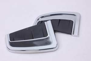 WZXD 2015 2016 Cache de décoration extérieure ABS pour aérations latérales de voiture, garniture chromée pour aileron d'aération, autocollant - Product Image 6