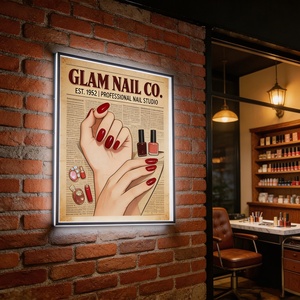 Free Design Custom Logo Outdoor Hanging Light Box Acrylic Ultra Thin LED Lightbox Sign for Shop Wall Decor - Product Image 4