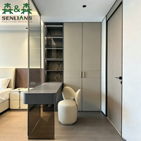 Armoire de chambre sur mesure SLS, dressing moderne, meuble de rangement intégré, stockage modulaire, usine OEM
