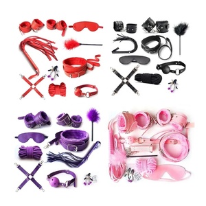 10 Uds Bdsm Set Kits adultos juguetes sexuales Bondage para mujeres parejas esposas pezón Collar abrazaderas látigo sexo accesorios exóticos - Product Image 1