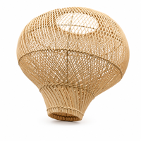 Abat-jour en rotin véritable tissé à la main, vintage, multi-usages, pour lampe suspendue, lampe de table, décoration pour la maison, le restaurant, le commerce