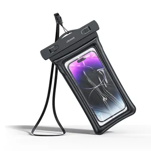 USAMS Neuheit 2024 Klares PVC-Material Handy 7-Zoll trocknend beste wasserdichte Telefontüte zum Schwimmen