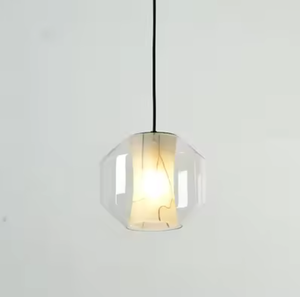 Zeal Lighting Último diseño E27 Luz decorativa para dormitorio Luz colgante de vidrio blanco - Product Image 3