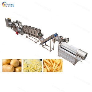 Half-Automatische 150Kg Capaciteit Frites Verwerking Assemblagelijn Sleutelmachines Omvatten Friteuse Voor De Productie Van Diepvriesproducten - Product Image 3