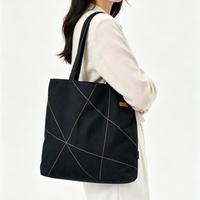 Sac fourre-tout en toile en gros avec poche zippée, sacs en toile réutilisables pour le shopping