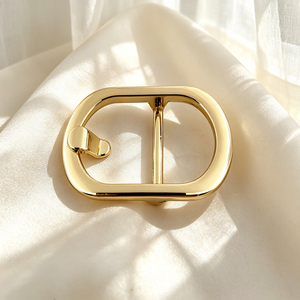 Hebilla de Cinturón Dorada con Anillo en D, Estilo Casual, Chapada en Aleación - Product Image 6