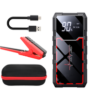 Démarreur de Voiture 12V Multifonctionnel Portable, Chargeur de Batterie Voiture, Booster Rapide, Batterie Externe, Démarrage d'Urgence LED