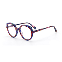 Top Qualité Lamination Acétate Optique Cadre De Luxe Coloré Lunettes Cadre Pour Femmes Hommes