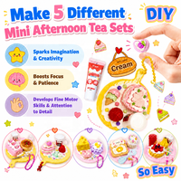 Kit de loisirs créatifs en gros pour enfants : Mini-aliments DIY, colle crème Decoden, thème goûter, pack de matériaux faits main, cadeau jouet d'usine