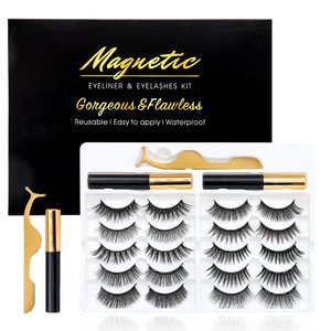 Faux <span class=keywords><strong>cils</strong></span> magnétiques en vison 3D avec applicateur Faux <span class=keywords><strong>cils</strong></span> Ensemble de faux aimants magnétiques avec eyeliner Cil magnétique - Product Image 6
