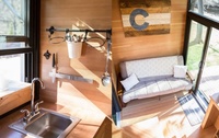 Maison en conteneur Petite maison sur roues aux États-Unis