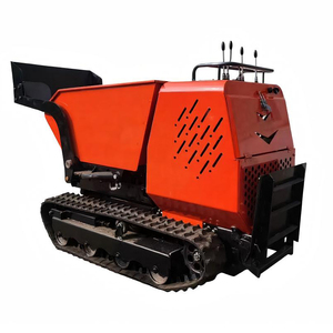 Mini-dumper rouge avec benne hydraulique, construction en acier, revêtement en poudre, usage industriel - Product Image 6
