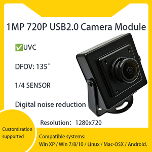 โมดูลกล้อง USB2.0 ความละเอียด 1MP 720P อัตราเฟรมสูง 60fps มุมกว้าง 135 องศา พร้อมระบบ Rolling Shutter สำหรับแล็ปท็อปและคอมพิวเตอร์ - Product Image 1