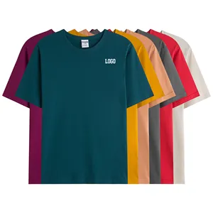 T-shirt in cotone 100% in bianco multicolore maglietta da uomo personalizzata con serigrafia del tuo marchio
