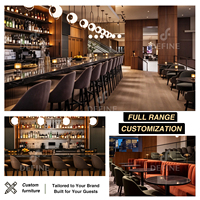 Ensemble de meubles modernes pour hôtel et restaurant, mobilier de salle à manger commercial personnalisé, vente en gros de tables et chaises pour café, boutique et restaurant