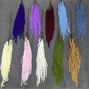 Fleurs artificielles suspendues en soie, décoration de mariage, fleurs de riz séchées, utilisation intérieure et extérieure - Product Image 2