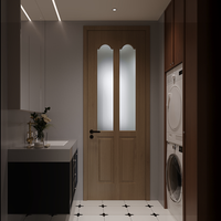 Desain Interior Ruangan Modern SUPERUS Pintu Interior Rumah Kayu Solid untuk Rumah