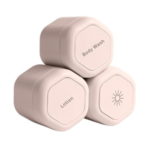 Distributeur de pilules magnétique portable 3 pièces en PP, organisateur de voyage empilable pour crème visage et médicaments - Product Image 3