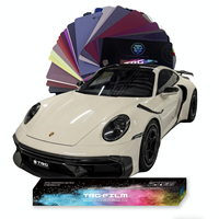 Suministro Directo de Fábrica, Película Protectora de Color para Automóviles PET, Adhesivos de Vinilo Removibles Antiarañazos para Carrocería de Automóvil, en Stock