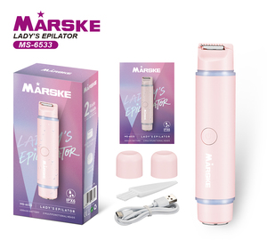 Rasoir électrique double tête MARSKE pour femmes, appareil d'<span class=keywords><strong>épilation</strong></span> corporelle complète, épilateur pour zones intimes, compact et portable - Product Image 1