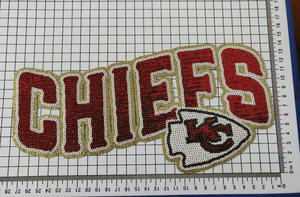 NFL 팀 자수 스팽글 패치 시카고 베어스 이글스 그린 베이 패커 의류 가방 재킷 DIY 축구 의류 - Product Image 5