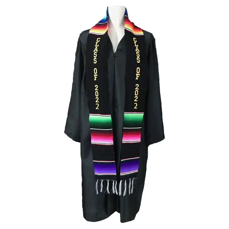 Afstuderen Stola Spaanse Stola Sjaal Gepersonaliseerde Mexicaanse Stola Senior Sash Custom Serape Afstuderen Stola Sash