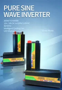 Inversor de energia com um carregador embutido dc de onda senoidal pura para ac 2000w inversor de energia