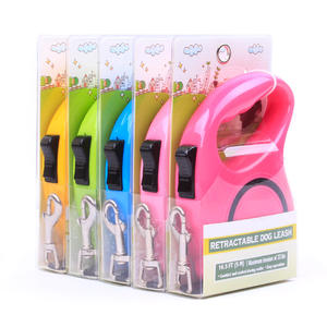 Durable 5M Multicolor Nylon Auto retráctil mascota perro correa reflectante sin enredos extensible para caminar y correr ESTILO OCCIDENTAL - Product Image 1