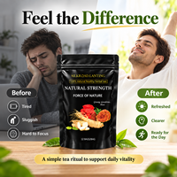 Thé aux herbes Force Naturelle Ginseng Reishi Maca pour le bien-être quotidien des adultes, certifié GMP, personnalisation B2B