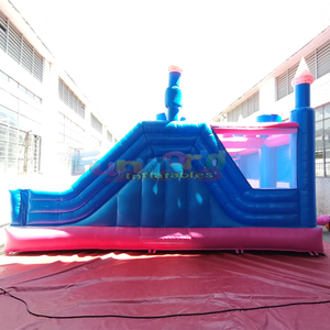 Château gonflable commercial double piste de qualité supérieure avec toboggan et piscine - Product Image 5