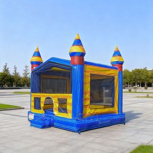 Château gonflable commercial pour enfants, bleu, vente en gros - Product Image 1
