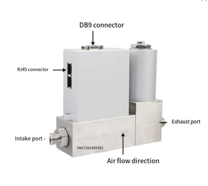 Contrôleur de débit massique de gaz, 3 signaux, 12-36V, écran LCD rotatif, montage personnalisé - Product Image 6