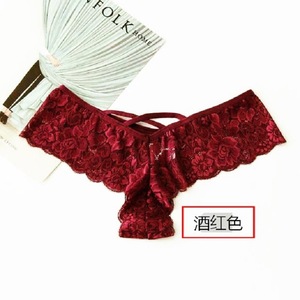 Culottes string sexy en dentelle pour femmes européennes et américaines, grandes tailles, T-shirts et sous-vêtements pour femmes, vente en gros - Product Image 4
