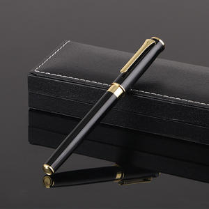 カスタムビジネスギフトボックス付きのプレゼントブランド品質のペンセット追加のインクリフィル付きの青赤の金属ローラーペンセット - Product Image 1