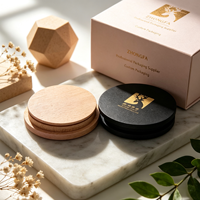 Couvercles décoratifs en bois de luxe pour pots de bougies en verre de 100 ml – Couvercles personnalisés haut de gamme résistants aux produits chimiques, couleur et logo personnalisables pour la maison