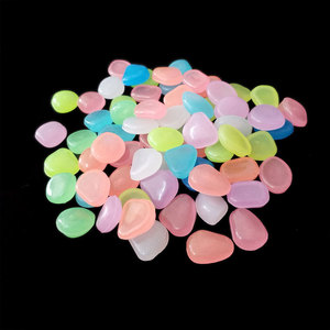 Pedras Luminosas para Paisagismo de Aquários, Vasos de Jardim e Decoração de Aquários, Seixos Coloridos de Resina, Pedras Fluorescentes - Product Image 4