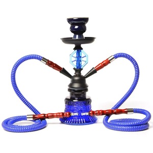 Ensemble chicha Jc Shisha 11,5x11,5x26cm en verre, double tuyau, style arabe, pour accessoires de fumage - Product Image 5