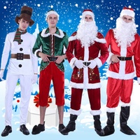 Costume de Mascotte Père Noël Rouge pour Hommes Adultes – Idéal pour Carnaval, Halloween et Noël