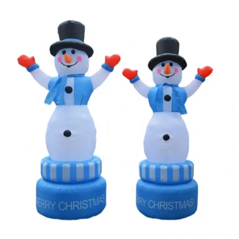 KTV-Decoración de fiesta al aire libre, comercial, personalizado, para publicidad, muñeco de nieve giratorio inflable